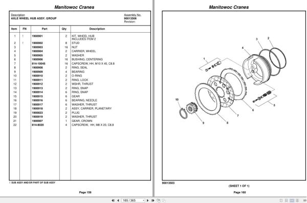 Grove Crane YB4409 2 321208 Parts Manual 2009 (2)