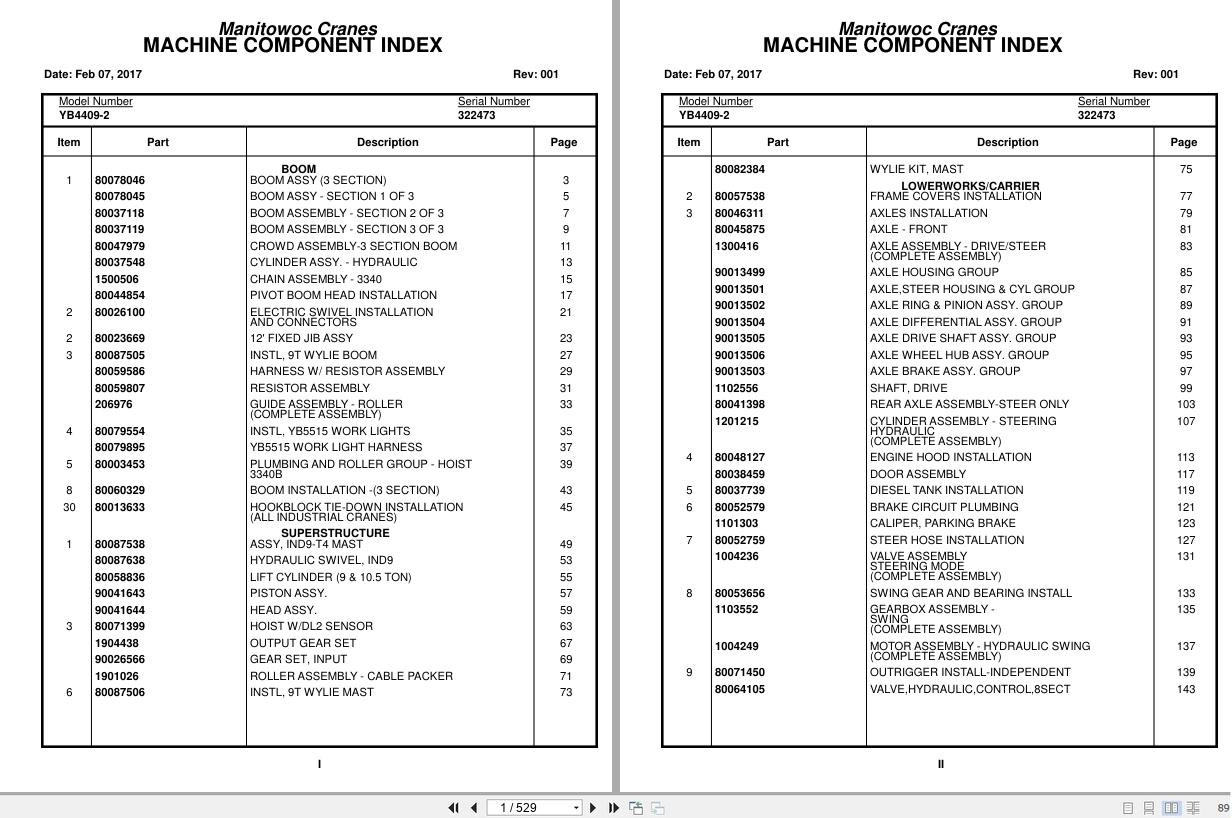 Grove Crane YB4409 2 322473 Parts Manual 2017 (1)