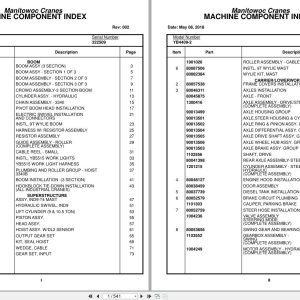 Grove Crane YB4409 2 322509 Parts Manual 2018 (1)