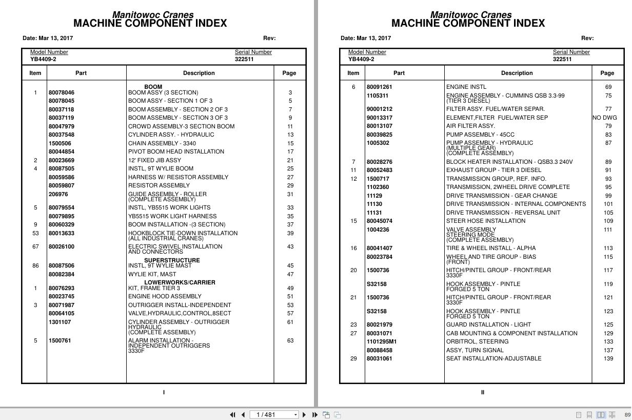 Grove Crane YB4409 2 322511 Parts Manual 2017 (1)