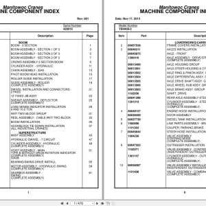 Grove Crane YB4409 2 420010 Parts Manual 2015 (1)
