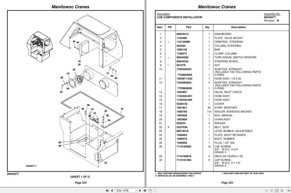 Grove Crane YB4409 2 420010 Parts Manual 2015 (2)