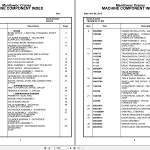 Grove Crane YB4409 322219 Parts Manual 2013 (1)