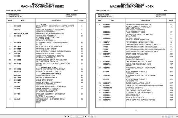 Grove Crane YB4409 322219 Parts Manual 2013 (1)