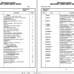 Grove Crane YB4409XL 320925 Parts Manual 2016 (1)
