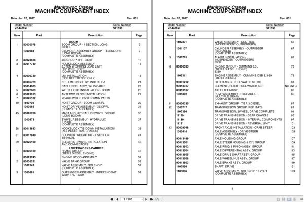 Grove Crane YB4409XL 321658 Parts Manual 2017 (1)
