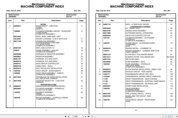 Grove Crane YB4409XL 322134 Parts Manual 2016 (1)