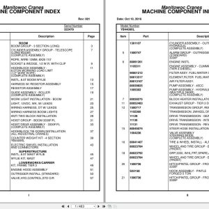 Grove Crane YB4409XL 322479 Parts Manual 2016 (1)