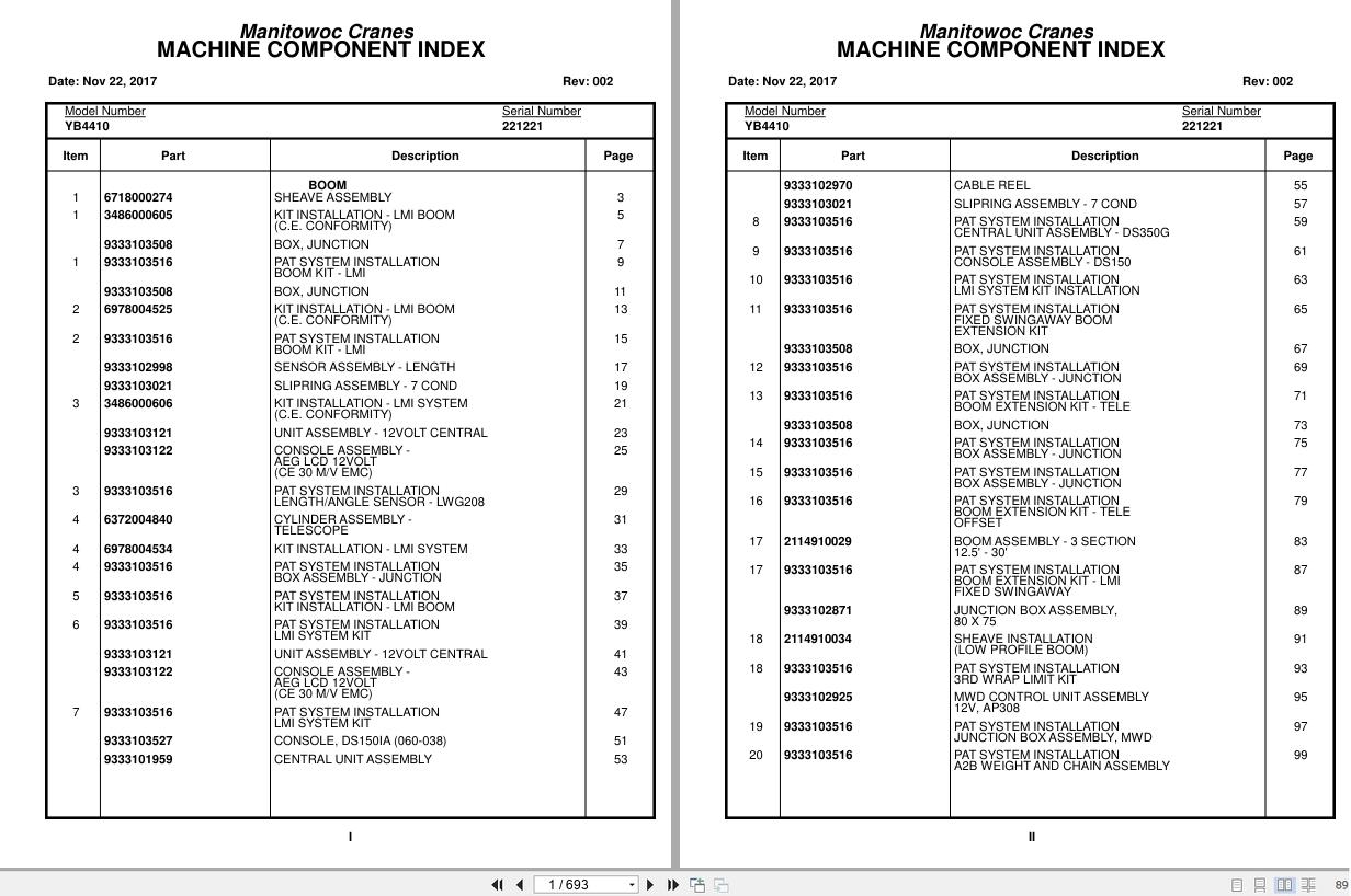 Grove Crane YB4410 221221 Parts Manual 2017 (1)