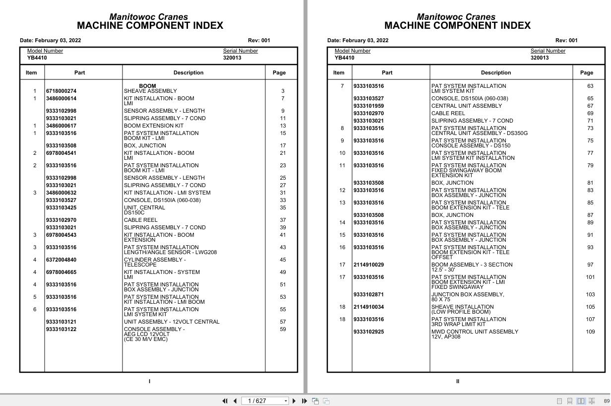 Grove Crane YB4410 320013 Parts Manual 2022 (1)