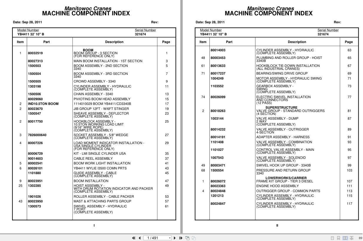Grove Crane YB4411 321674 Parts Manual 2011 (1)