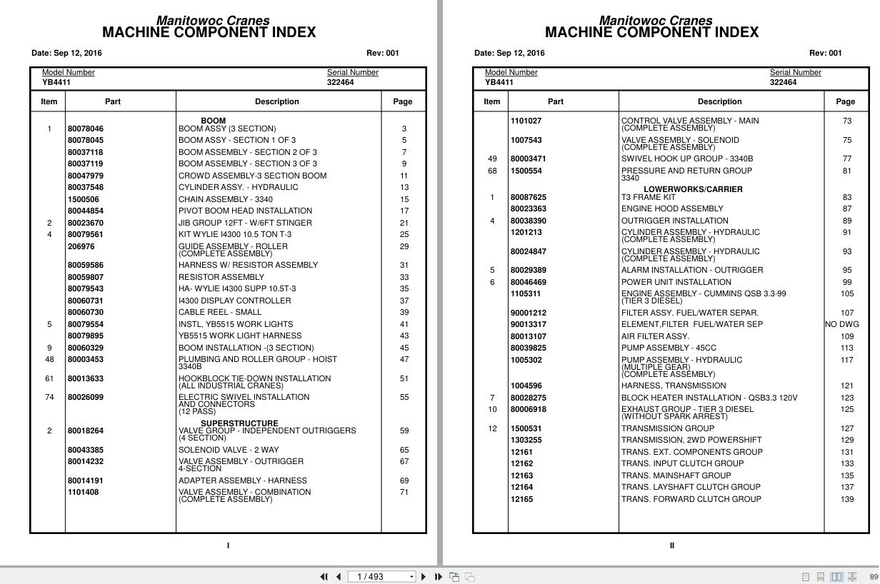 Grove Crane YB4411 322464 Parts Manual 2016 (1)