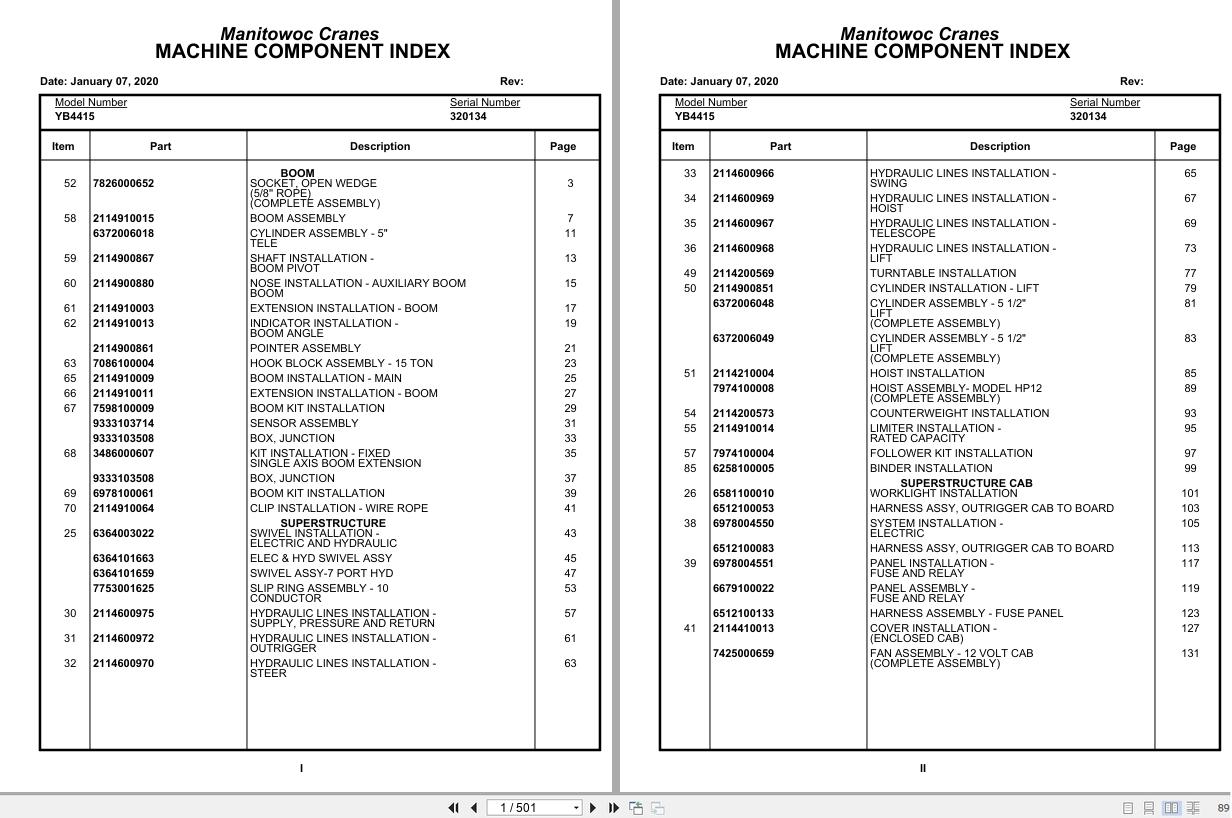 Grove Crane YB4415 320134 Parts Manual 2020 (1)