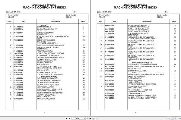 Grove Crane YB4415 320149 Parts Manual 2022 (1)