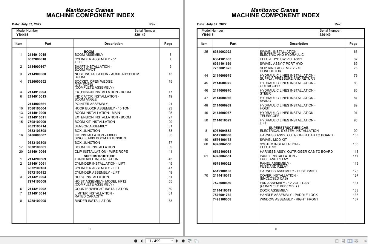 Grove Crane YB4415 320149 Parts Manual 2022 (1)