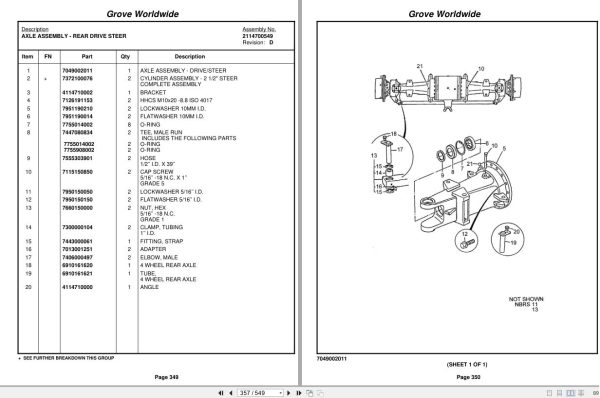 Grove Crane YB4415 CUM 320265 Parts Manual 2003 (2)