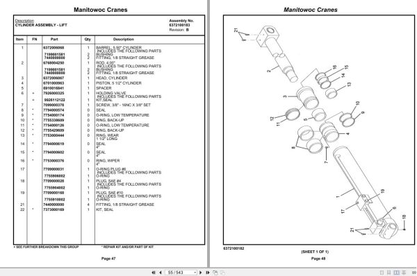 Grove Crane YB4415XT 320263 Parts Manual 2021 (2)