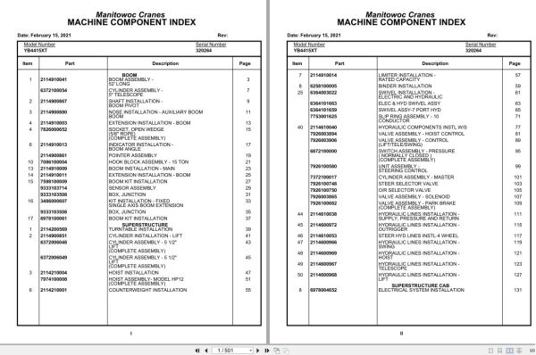 Grove Crane YB4415XT 320264 Parts Manual 2021 (1)
