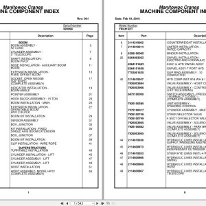 Grove Crane YB4415XT 320268 Parts Manual 2016 (1)