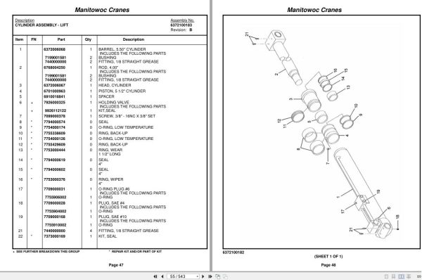 Grove Crane YB4415XT 320268 Parts Manual 2016 (2)