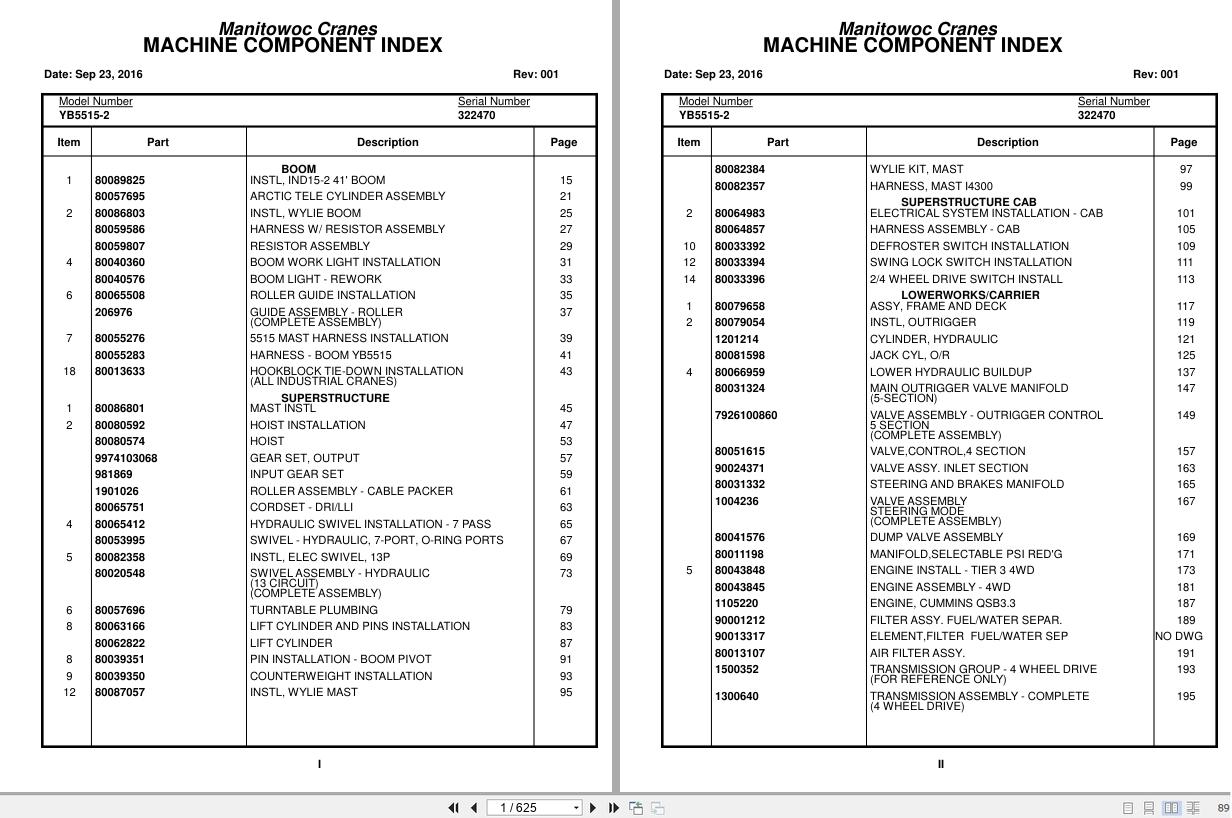 Grove Crane YB5515 2 322470 Parts Manual 2016 (1)