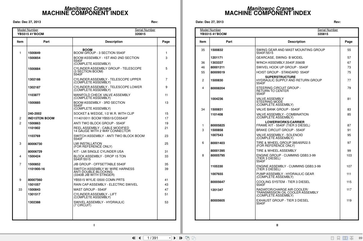 Grove Crane YB5515 320815 Parts Manual 2013 (1)