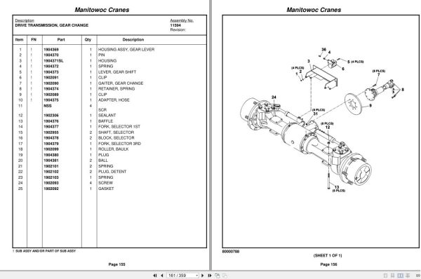 Grove Crane YB5515 321195 Parts Manual 2009 (2)
