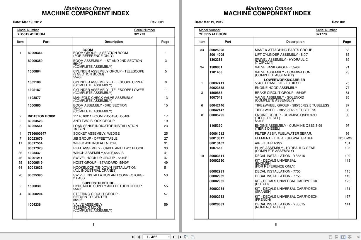 Grove Crane YB5515 321773 Parts Manual 2012 (1)