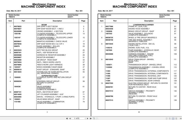 Grove Crane YB5515 322371 Parts Manual 2017 (1)