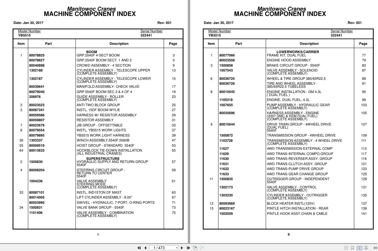 Grove Crane YB5515 322441 Parts Manual 2017 (1)