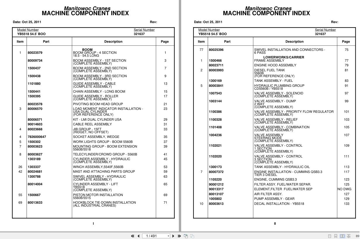 Grove Crane YB5518 321637 Parts Manual 2011 (1)