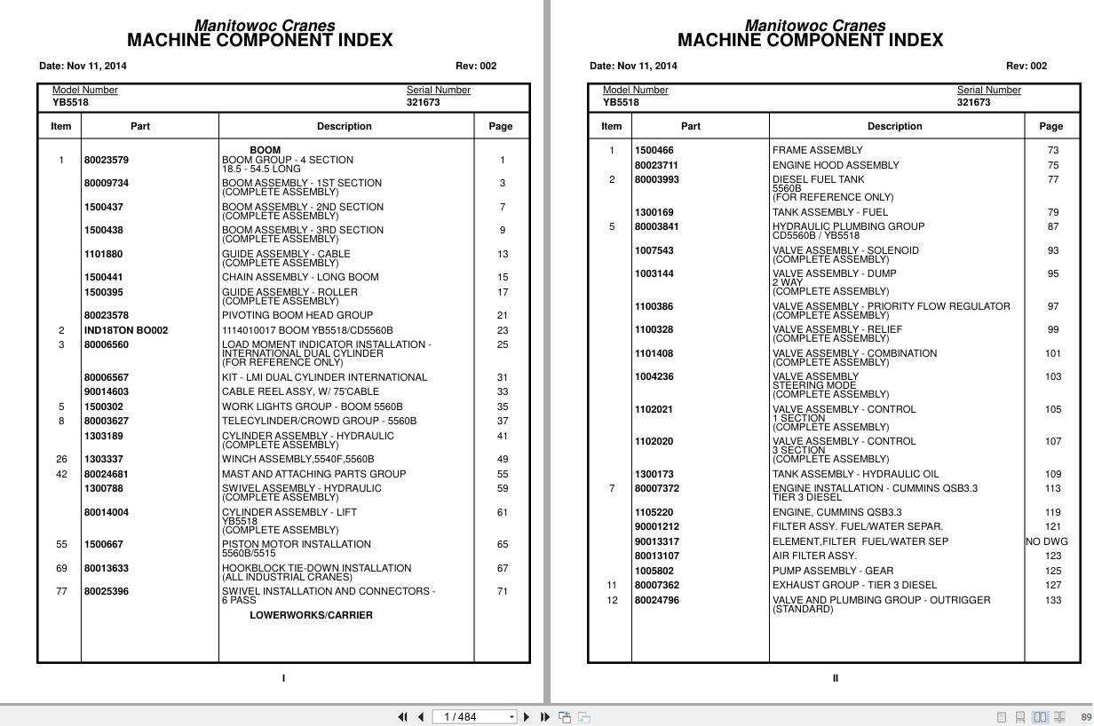 Grove Crane YB5518 321673 Parts Manual 2014 (1)