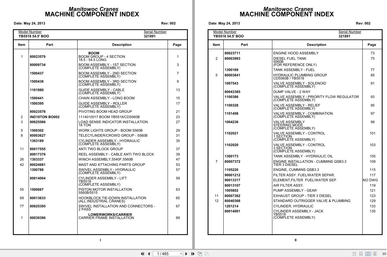 Grove Crane YB5518 321891 Parts Manual 2013 (1)