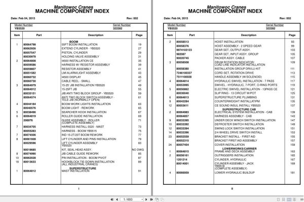 Grove Crane YB5520 322282 Parts Manual 2015 (1)
