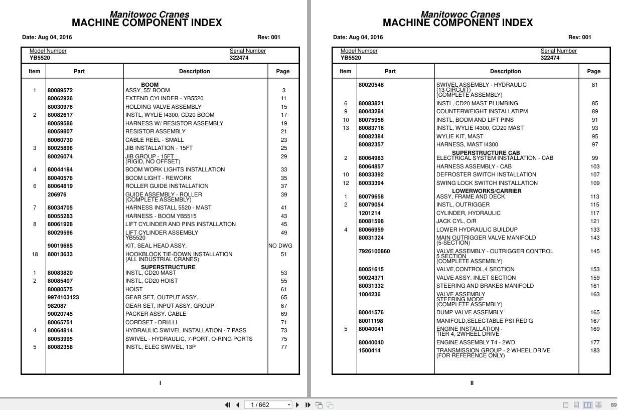Grove Crane YB5520 322474 Parts Manual 2016 (1)