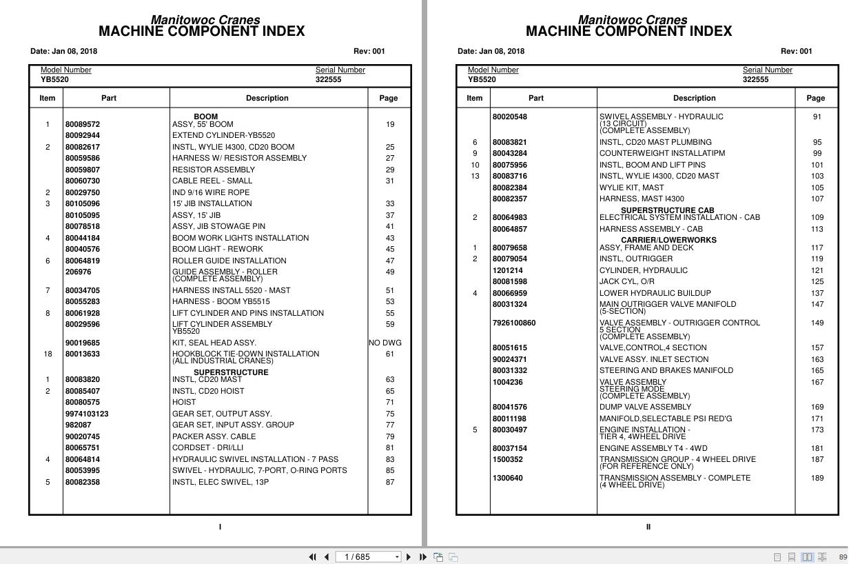 Grove Crane YB5520 322555 Parts Manual 2018 (1)