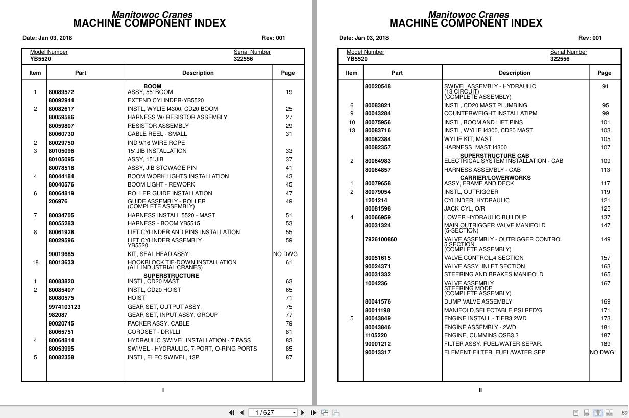 Grove Crane YB5520 322556 Parts Manual 2018 (1)