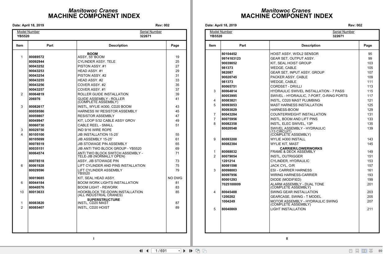 Grove Crane YB5520 322671 Parts Manual 2019 (1)