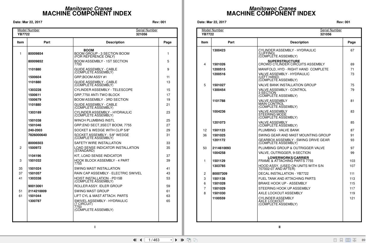 Grove Crane YB7722 321056 Parts Manual 2017 (1)