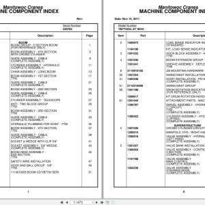 Grove Crane YB7722XL 320782 Parts Manual 2011 (1)