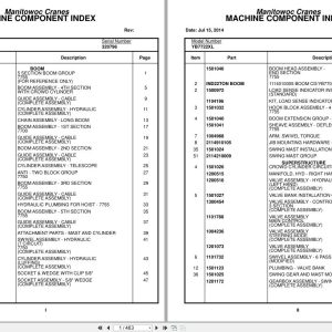Grove Crane YB7722XL 320796 Parts Manual 2014 (1)