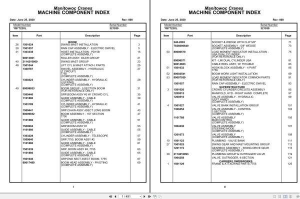 Grove Crane YB7722XL 321039 Parts Manual 2020 (1)