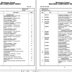 Grove Crane YB7722XL 321342 Parts Manual 2009 (1)