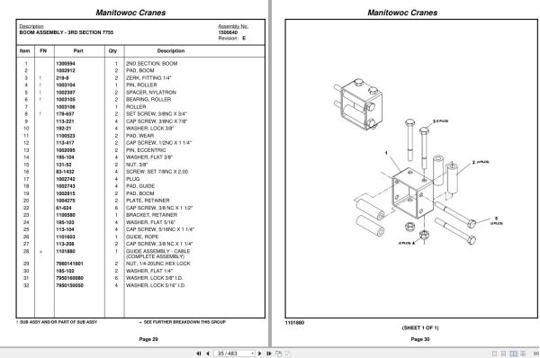 Grove Crane YB7722XL 321342 Parts Manual 2009 (2)