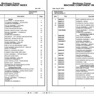 Grove Crane YB7725 322175 Parts Manual 2013 (1)