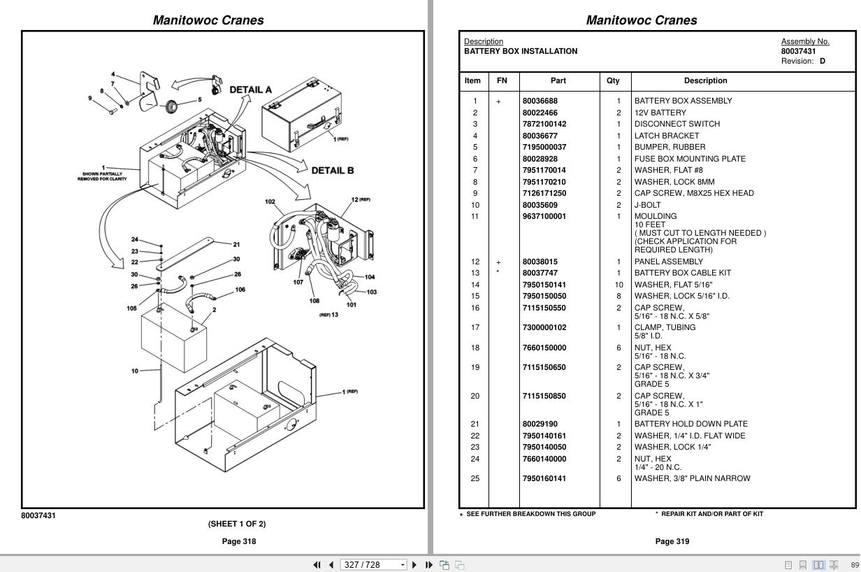 Grove Crane YB7725 322288 Parts Manual 2015 (2)