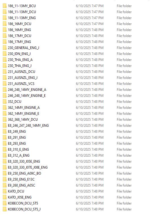 HINO DX3 Service Applications Database 2025 4