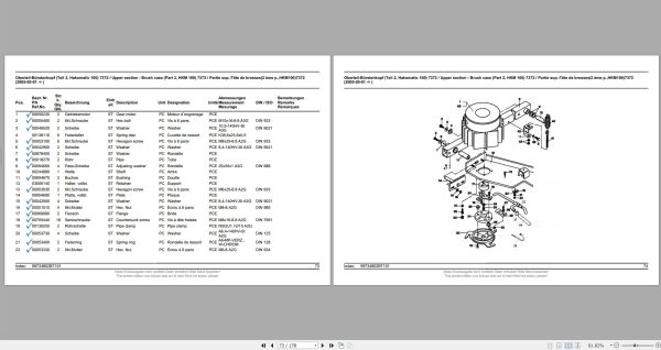 Hako Floor Scrubber Hakomatic 550 650 750 850 Spare Parts Catalog (2)