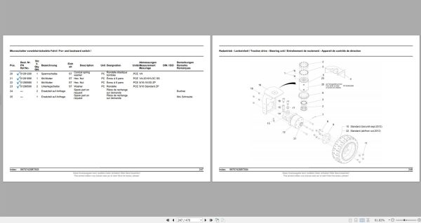 Hako Floor Scrubber Hakomatic 900 Spare Parts Catalog (2)