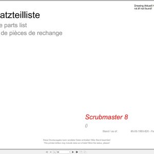 Hako Floor Scrubber Scrubmaster 8 Spare Parts Catalog (1)